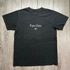 New Balance Basketball Fun Guy Kawhi Leonard Graphic Tee Shirt Black Mens Medium